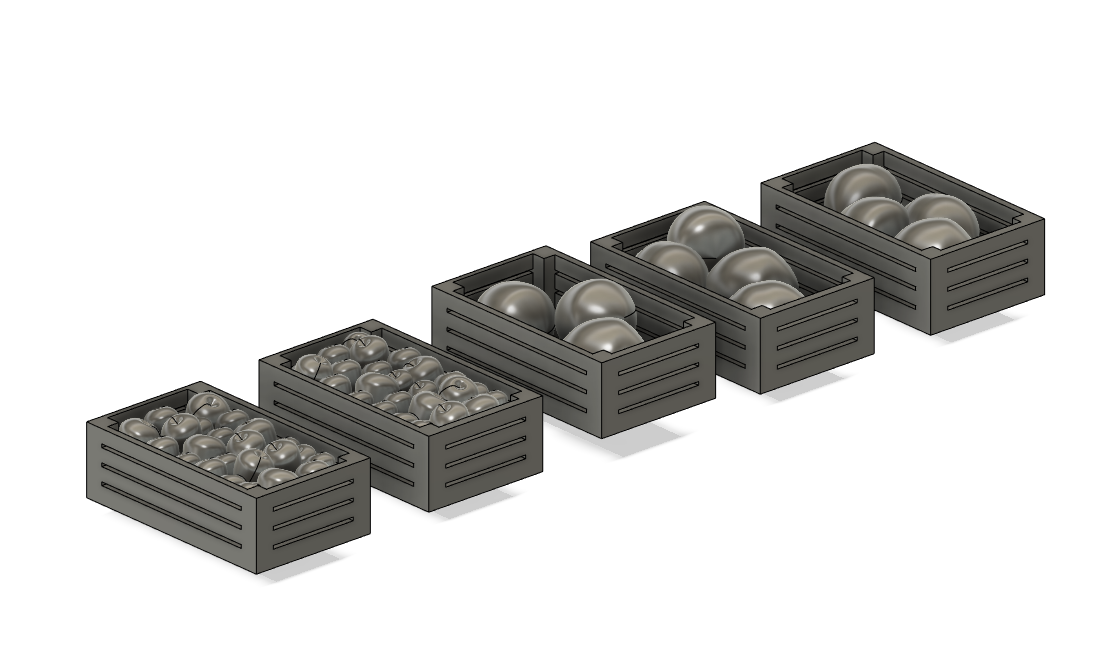 Food Crates 3D Files